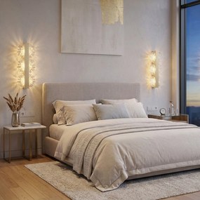 Toolight Toolight, LED nástenné svietidlo, 9W, 500lm, 4000K, G149-3W, zlatá matná, OSW-04705