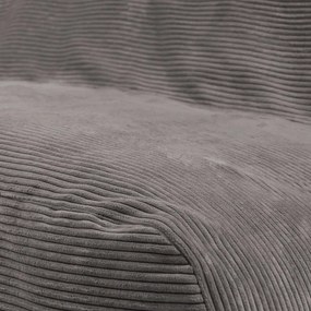 Čierny menčestrový sedací vak Sofa Tube – SLOWDOWN