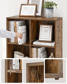 Knižnica s 8 priehradkami VASAGLE LBC024T01