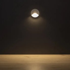 Kanlux 39123 - LED schodové svietidlo so senzorom EXIN 2,5W/230V 3000K IP65 biele guľaté