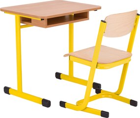 Školská žiacka Jednomiestna lavica VARIOFLEX nastaviteľná, rôzne farby a veľkosti