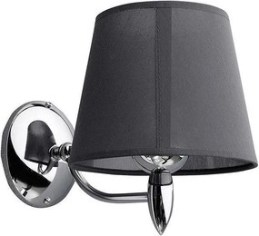 SAPHO - HANBO nástenné svietidlo E27, 60W, 230V, IP21, chróm, AU526