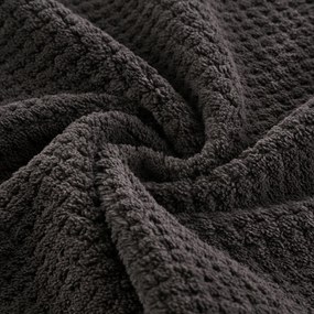 RÝCHLOSCHNÚCI UTERÁK Z MIKROVLÁKNA ZOE1 SADA 3KS 70X140 CM TMAVOSIVÁ