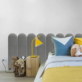 Zástena za posteľ - Oblúk - 20x80cm Farba: Svetlo šedá, Rozmer: 20x80