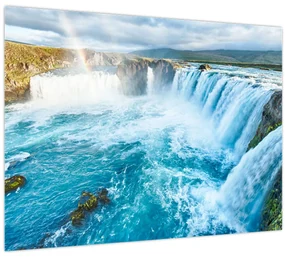 Obraz - Vodopád Godafoss (70x50 cm)