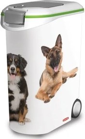 CURVER Zásobník a kontajner na krmivo pre psov, tesniaci s kolieskom, XXL (54l, 20kg krmiva)