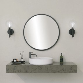 Yuvarlak Mirror - Black