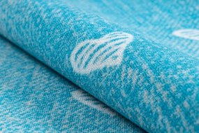 Koberec HEARTS Jeans - tyrkys