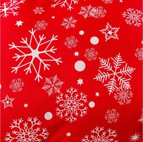 Obliečky z mikrovlákna SNOWFALL červené Rozmer obliečky: 70 x 90 cm | 140 x 200 cm