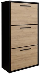 Skrinka na topánky Asper závesná Fr. Craft/čierna