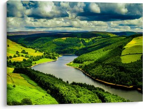 Obraz - Zelená krajina (70x50 cm)