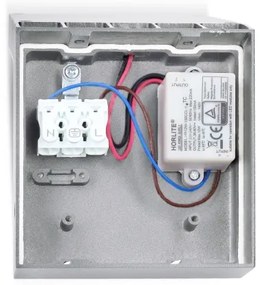 Brilagi - LED vonkajšie nástenné svietidlo RIANO LED/8W/230V strieborné IP65