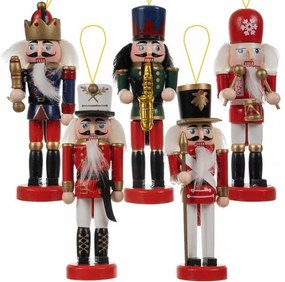 Vianočné ozdoby NUTCRACKER sada 5 ks, farebné