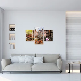Obraz - Amsterdam, maľba (90x60 cm)