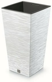 Kvetináč FURU SQUARE 24 cm, biely, 24 cm