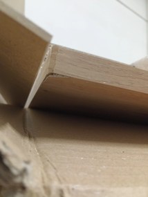 AKCIA Jedálenský stôl MADO čierny s doskou v dekore dub artisan 120x80cm II. akosť