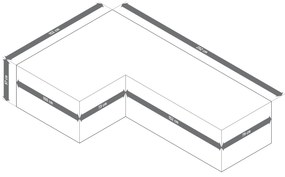 Prémiový krycí obal na veľký rohový lounge nábytok