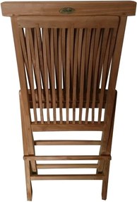 Sada skladacích záhradných stoličiek Clasic teak, 2 ks
