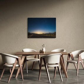 Obraz - Nočné nebo nad cestou (70x50 cm)