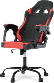 Herná stolička čierna / červená KA-L626 RED