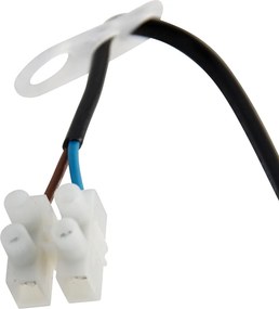 Sada 6 čiernych držiakov svietidiel vrátane žiaroviek A60 - Move