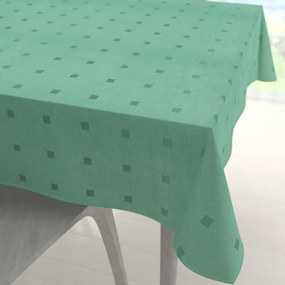 Biante Dekoračný štvorcový obrus PM-023 Štvorčeky na svetlo zelenom 120x120 cm