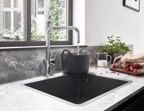 Hansgrohe S51, drez pod dosku 450, čierny grafit, HAN-43431170
