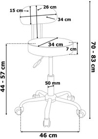 Kancelárska stolička GAMMA čierna