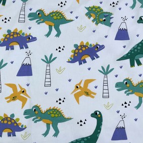 Jerry Fabrics Obliečky do postieľky 100x135 + 40x60 cm - Dino "Cute and wild"