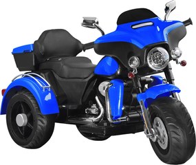 JOKOMISIADA Veľký akumulátorový motorkový chopper pre deti PA0254 modrý