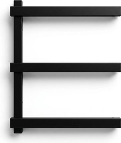 Nástenný regál na drevo a dlhý materiál, 3 úrovne, 350 × 410 mm (2 ks)