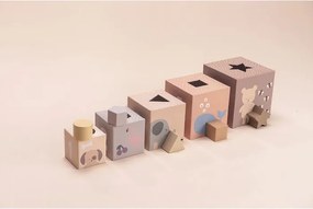 Stohovacie kocky Prírodné