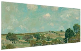 Obraz - Alfred Sisley,  Meadow, reprodukcia (120x50 cm)