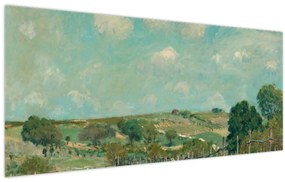 Obraz - Alfred Sisley,  Meadow, reprodukcia (120x50 cm)