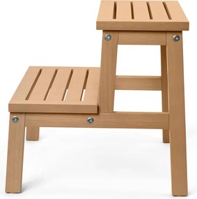 Nášľapný stolček z masívneho dreva