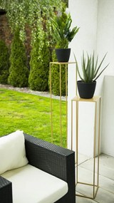 STOJAN NA KVETINÁČ SIMPLE 100X24X24 CM ZLATÁ