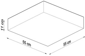 Stropné svietidlo HORUS 4xE27/60W/230V biela