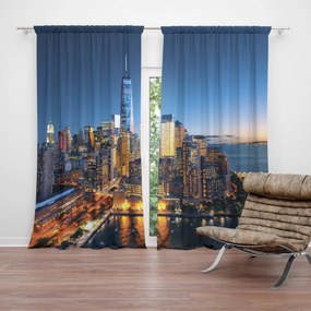 Sablio Záves Nočné mrakodrapy: 2 ks 140x250 cm