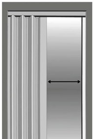 Skladacie dvere 004 07 sivý dub 90 cm