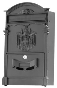PSG 65.203 - poštová schránka pre vonkajšiu montáž na plot a stenu, grafitová šedá