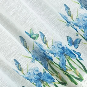 Dekorstudio Kuchynská etamínová záclona s čipkou IRIS Rozmer záclonky: 30x150cm