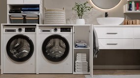 Koupelnová skříňka na pračku Pola 95 cm bílá