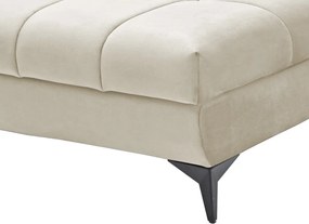 Rohová sedacia súprava Paris, krémová látka, ľavý roh