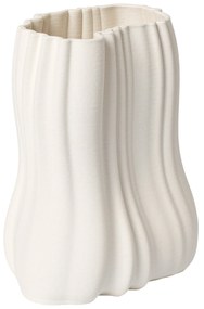 Ferm Living Kameninová váza Moire Off-white 20 cm