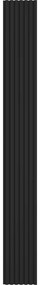 Mexen Lam-B, stenové lamely 275 × 31,5 cm, HDF doska 4 mm, čierna matná, S100-275317-2812-053
