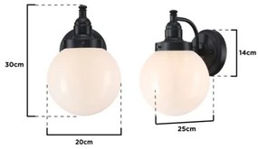 Westinghouse 61240 - Vonkajšia nástenná lampa EDDYSTONE 1xE27/60W/230V IP44