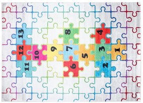 Detský koberec s motívom farebného puzzle Šírka: 80 cm | Dĺžka: 150 cm
