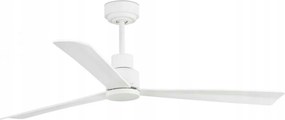 Stropný ventilátor Faro Nassau M biely, DC motor, 6 rýchlostí, Ø stredný