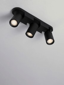 Minimalistické bodové svietidlo Esto 3 Čierna