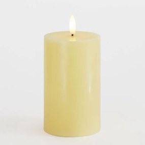 SIRIUS LED vosková sviečka Sille, svetložltá, 7,5 x 12,5 cm